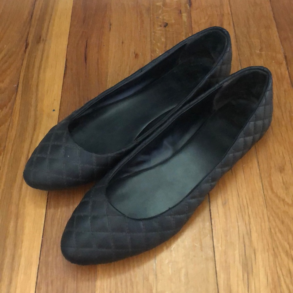 Candies quilted black flats